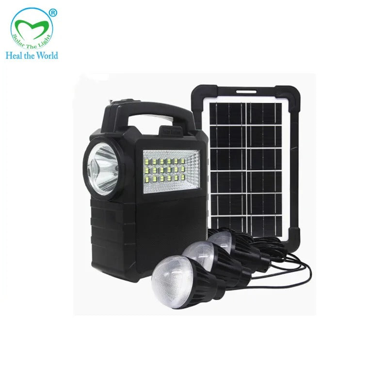 KIT SOLAR DE CARGA MP3 RADIO Y LUCES MULTIFUNCIONAL / MAS ENVIO GRATIS