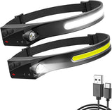 LINTERNA FRONTAL CON SENSOR LED RECARGABLE POR USB / ENVIO GRATIS